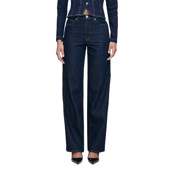 432. DL1961 Kaylen Soft Curve High Rise 32" Jeans Night Out Wash $229 NWT Sz 24 - Picture 1 of 5